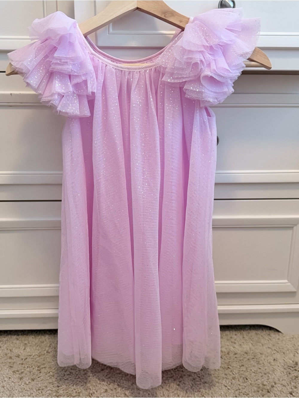 Lola and the Boys Inspired Zunie Pink Sparkle Tulle Party Dress Size 5